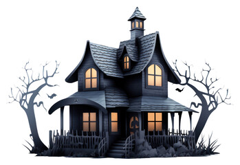 Wall Mural - PNG Haunted house architecture building