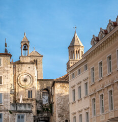 Sticker - Pjaca Square (Narodni trg), old town of Split, Croatia