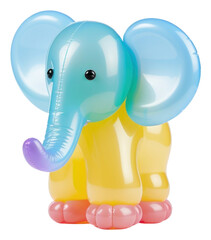 Canvas Print - PNG An elephant toy wildlife balloon.