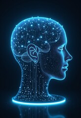 Aufkleber - Conceptual technology illustration of artificial intelligence