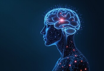 Aufkleber - Conceptual technology illustration of artificial intelligence