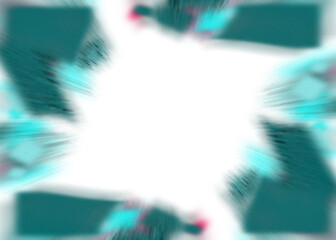 Wall Mural - an abstract transparent iridescent color blur burst design element.
