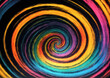 © Olivia - abstract colorful swirl with dark background colors