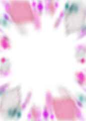 Wall Mural - an abstract transparent iridescent color blur burst design element.
