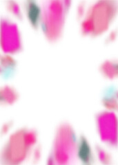 Wall Mural - an abstract transparent iridescent color blur burst design element.