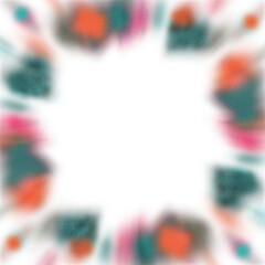 Wall Mural - an abstract transparent iridescent color blur burst design element.