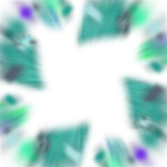 Wall Mural - an abstract transparent iridescent color blur burst design element.