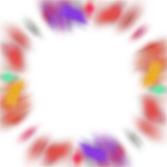 Wall Mural - an abstract transparent iridescent color blur burst design element.
