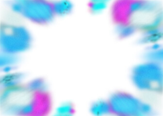 Wall Mural - an abstract transparent iridescent color blur burst design element.