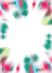 Wall Mural - an abstract transparent iridescent color blur burst design element.