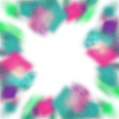 Wall Mural - an abstract transparent iridescent color blur burst design element.