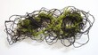 © Mykhailo - Intricate, twisting underground root systems of deep green, earthy brown, and soft moss weave together, resembling a tangled organic web in a mysterious forest ecosystem teeming with life and energy.