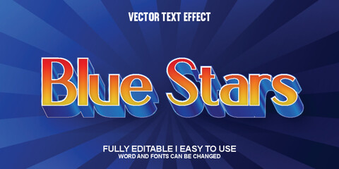 Vector 3D Editable Text Effect