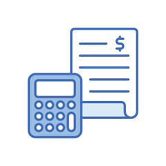 Wall Mural - Accounting Calculator vector icon