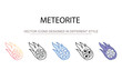 © Graphicsmine - Meteorite icon design with white background stock illustration