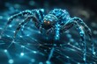 © Arc std. - Cyber spider on digital network.