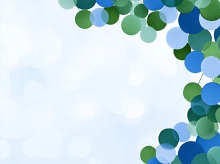 a blurred background with an abstract gradient of green, blue, and yellow.