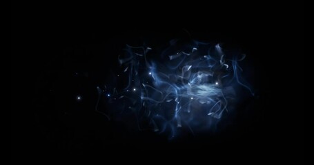 soul energy run effect on black background