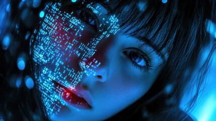 Futuristic Editing: Digital Technology in Cyberspace with Abstract Code and Music Elements