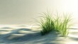 © Serhii - Lush Greenery: A Beautiful Blend of Grass and Sand in an Artistic Nature Background