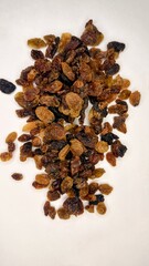 Wall Mural - raisin, dry grapes, dark raisins, fruit, dried fruit, raisin on white background, food, health, Natural, 