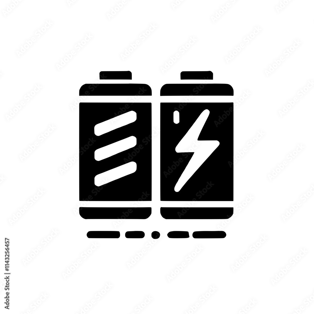 Battery Icon: Power up your designs with this sleek and modern battery ...