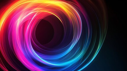 Poster - Vibrant Flowing Abstract Colorful Swirls for Dynamic Design Background : Generative AI