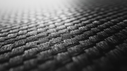 Close Up Woven Black Fabric Texture Detail