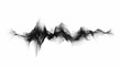 © Thiago - Abstract black and white illustration of a seismic waveform, representing the intensity of an earthquake, isolated on a white background. Seismic. Illustration