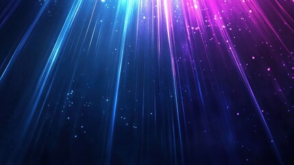 Poster - A vibrant abstract background with colorful light rays creating a dynamic atmosphere.