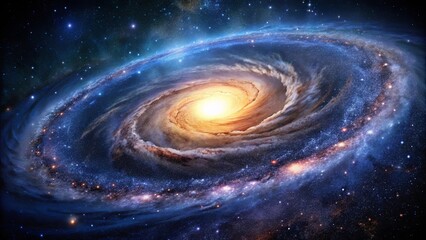 Wall Mural - a cosmic dance of dust and light, a tapestry of stars and nebulae, swirling in a grand celestial bal