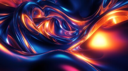 Poster - Abstract swirling patterns in vibrant colors, creating a dynamic visual experience.