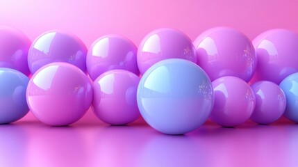 abstract 3d render of purple spheres modern background desig