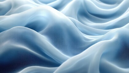 Blue Abstract Flowing Waves Minimalist Design Background