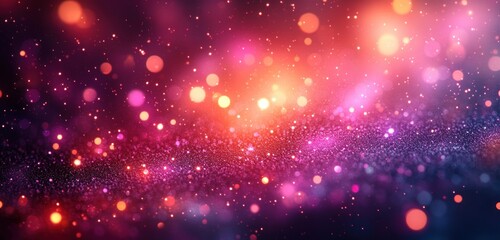 Leinwandbilder - Vibrant Pink Purple Gradient Background Bokeh Light Texture Abstract Design