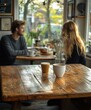 © zong - Healthy Breakfast Couple Sharing Fruit in Modern Kitchen Natural Light