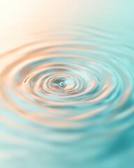 Aufkleber - Abstract Energy Circles on Gentle Gradient Background