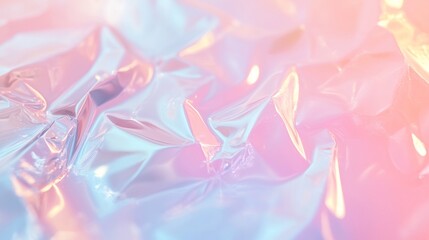Poster - Dreamy Pastel Abstract Liquid Reflections Fluid Depth and Hidden Complexity