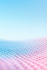 Poster - Abstract Pastel Economic Grid Serene Data Visualization in Soft Flowing Patterns