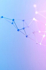 Aufkleber - Abstract Pastel Graph on Minimalist Background Concept of Interconnected Data in Community Economics