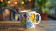 © NooPaew - Cartoon-themed mug with cheerful background, ideal for kids' products