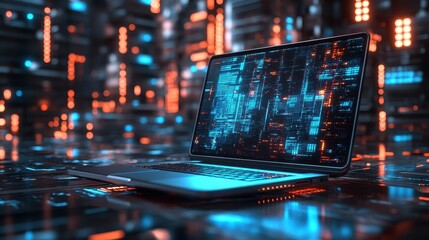Technology computer laptop advertisement.