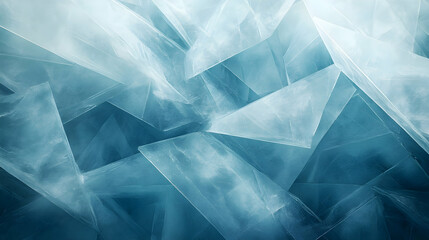 Wall Mural - Abstract blue crystal texture background.