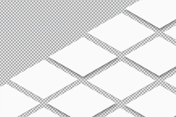 Wall Mural - social media post interface mockup on transparent background. social media mobile app page template 