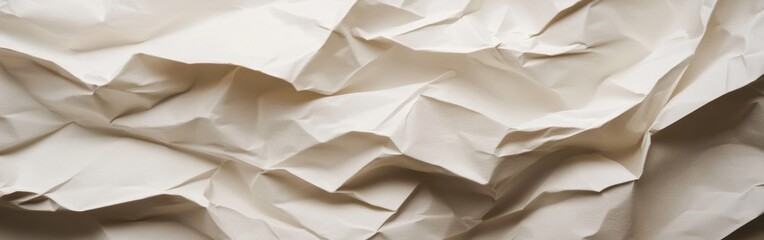 Leinwandbilder - Subtle crumpled paper texture in soft light creating an abstract background suitable for artistic designs and crafts