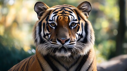 Wall Mural - majestic tiger portrait. wildlife, nature, predator