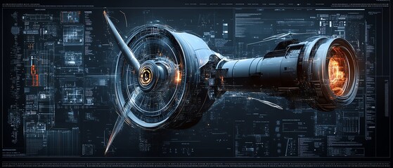 Poster - Futuristic wind turbines with advanced digital graphics, embodying the technological evolution of renewable energy in the green energy sector