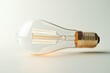 © khalid_spk - A clear incandescent light bulb with a visible filament