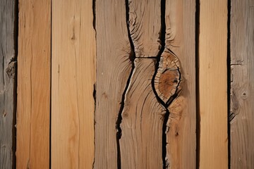 Wall Mural - there is a piece of wood that has been split in half