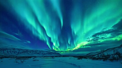 a view of the aurora borealis in the northern sky